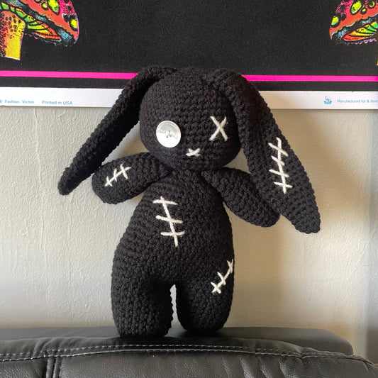 goth bunny plush