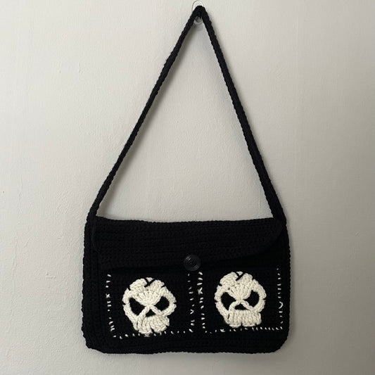 skull messenger bag